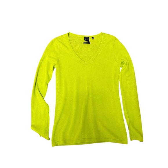 Saks Fifth Ave Feather Cashmere V-neck Sweater Small - Picture 1 of 7